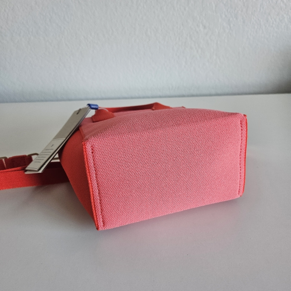 NWT Rothys | The Mini Handbag Crossbody in Two Tone Knit Coral Red - Picture 7 of 7
